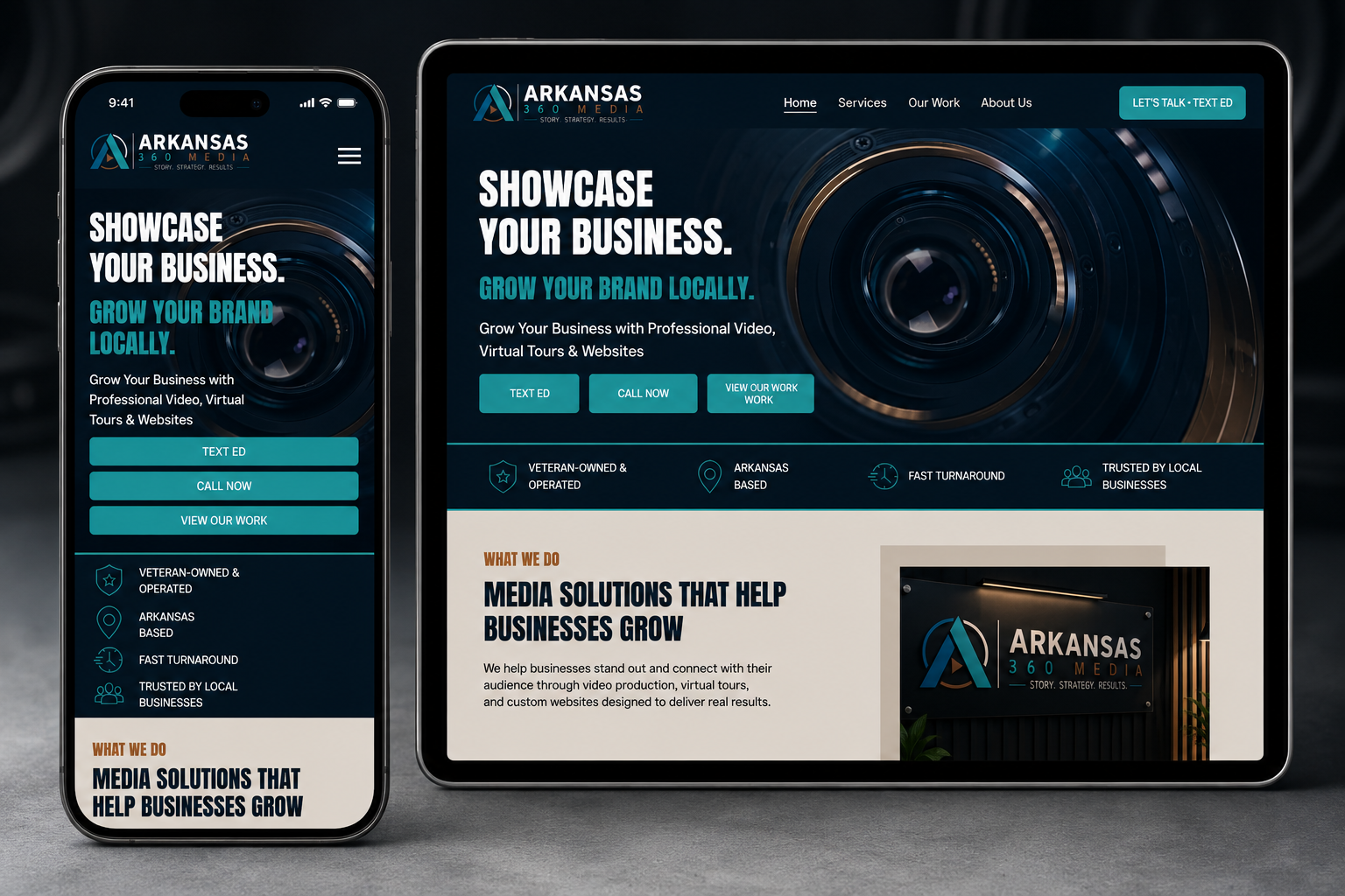 Arkansas 360 Media Responsive Layout